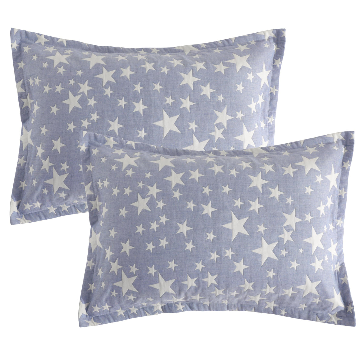 NTBAY 3-Layer Muslin Cotton Pillow Shams 2-Pack