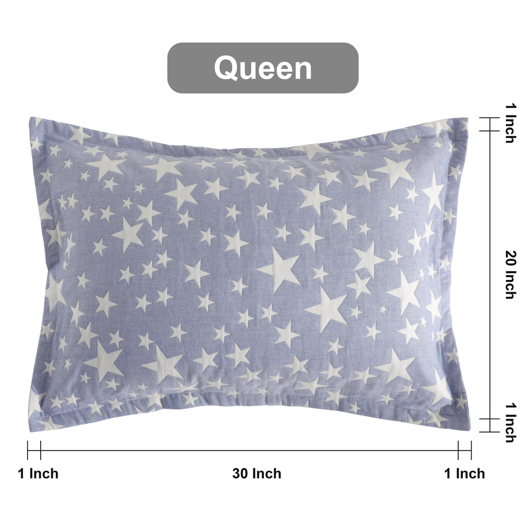 NTBAY 3-Layer Muslin Cotton Pillow Shams 2-Pack