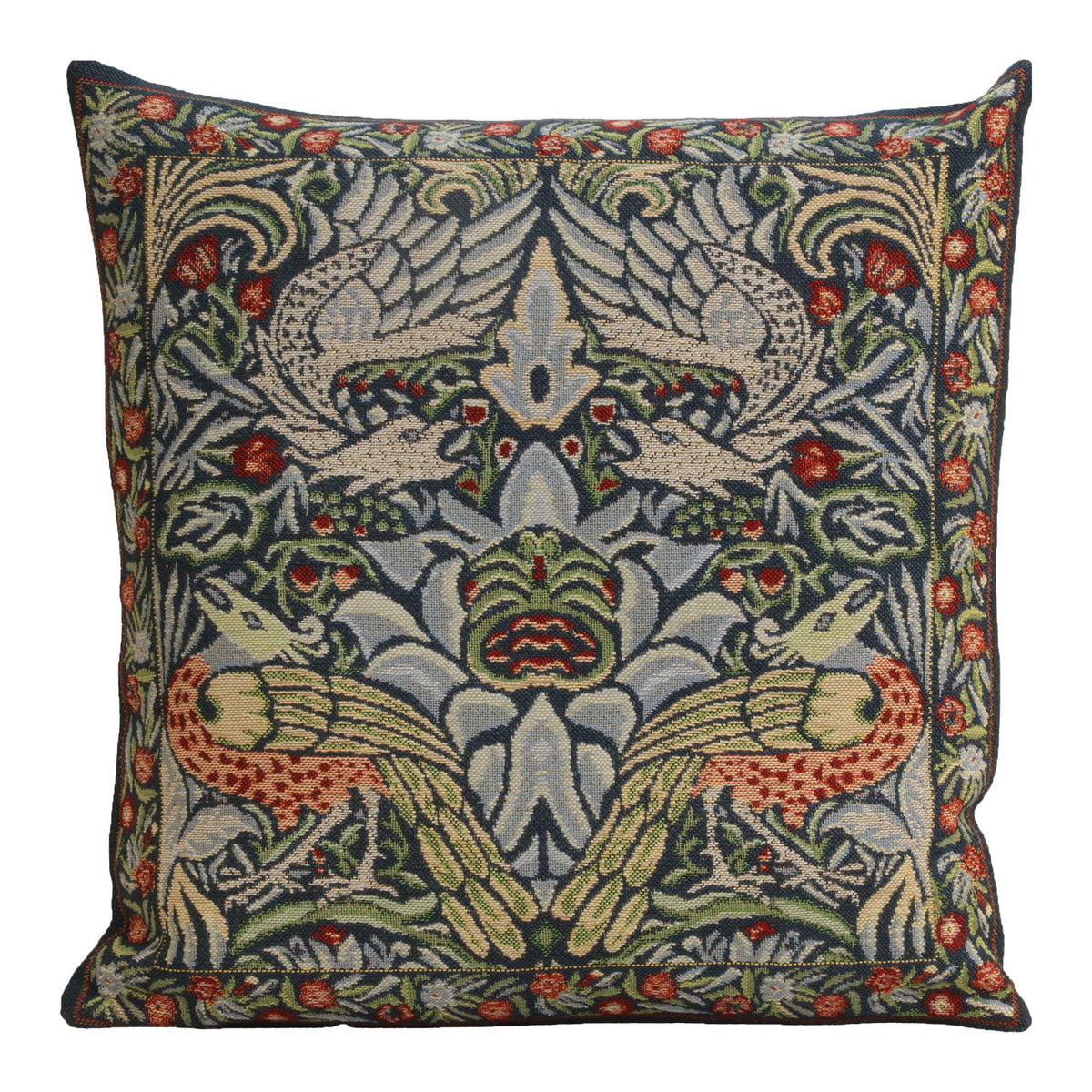 William Morris Peacock & Dragon Tapestry Pillow Cover
