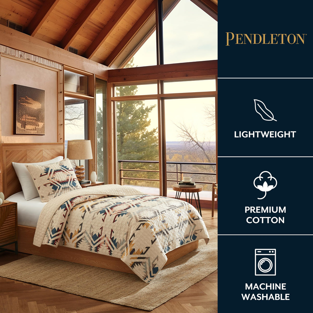 Pendleton Quilted Bedding Set for Cozy Layered Comfort