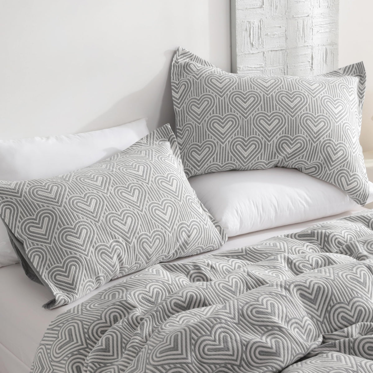 NTBAY 3-Layer Muslin Cotton Pillow Shams 2-Pack