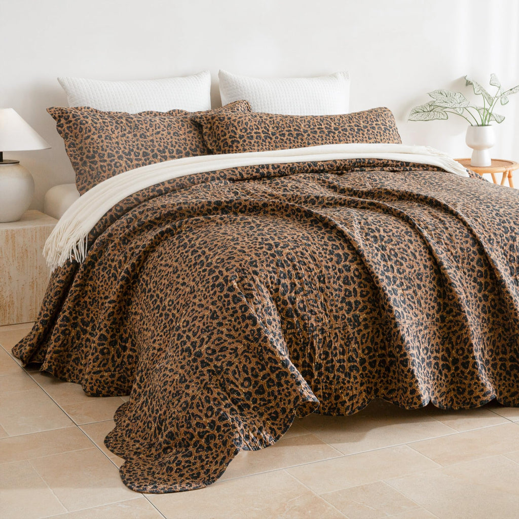 Sanracie 100% Cotton Floral Quilted Bedspread